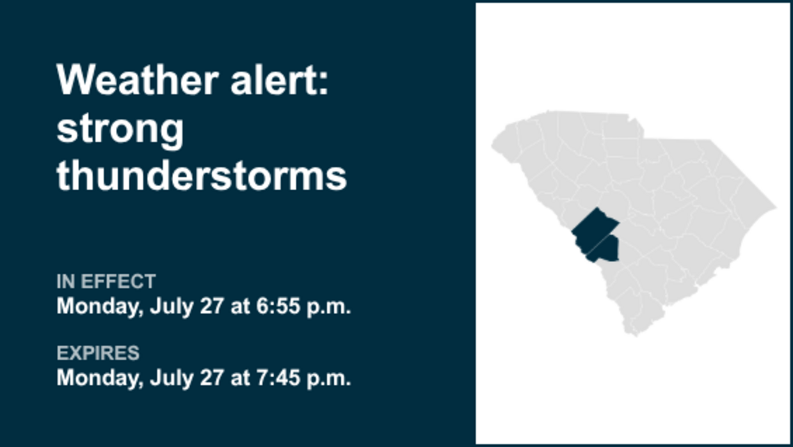 UPDATE: Weather alert for Midlands Monday evening - winds gusting up to 55 mph 