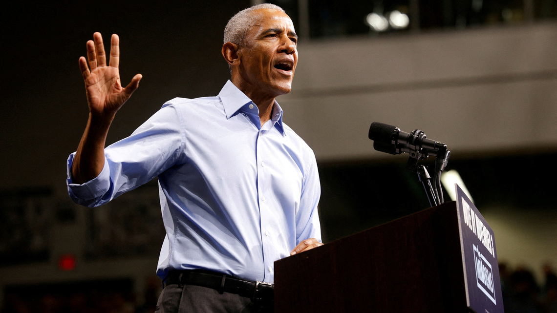 Obama unloads on Trump while stumping for Democrats ahead of midterms