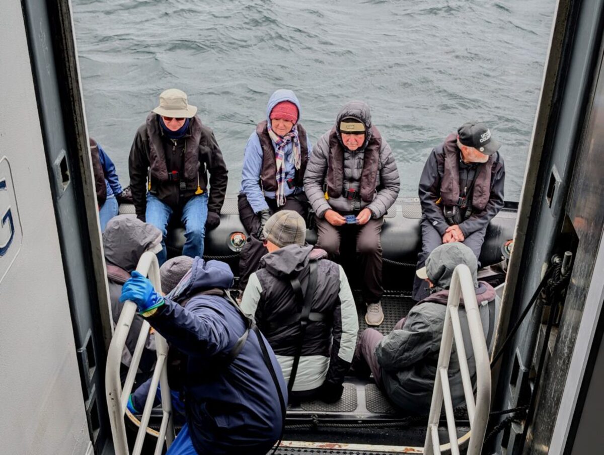  Bring layers so you can dress warmly on Great Lakes cruises early and late in the season. Photo credit: Cindy Richards 