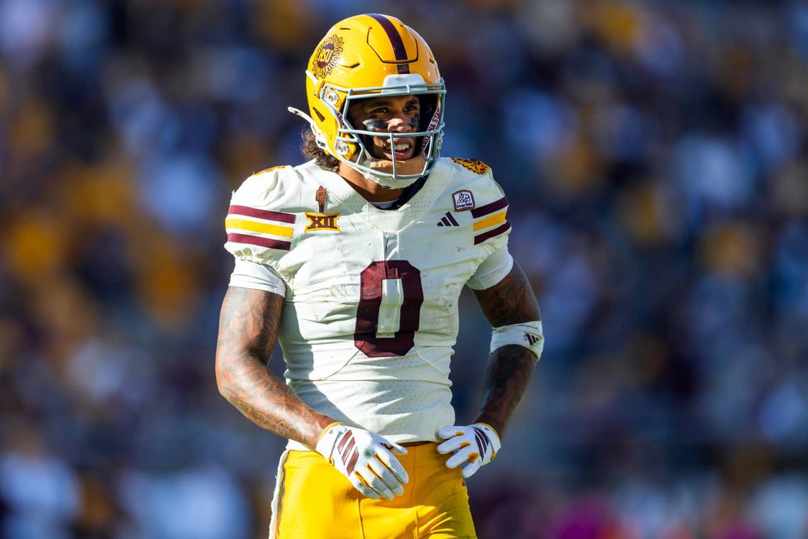  Arizona State WR Jordyn Tyson could be a surprise top-5 pick. (Mark J. Rebilas-Imagn Images) Mark J. Rebilas-Imagn Images