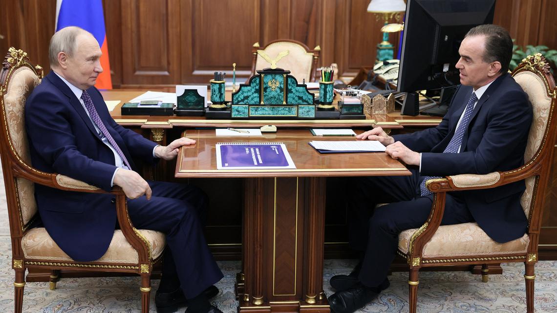 Russia Black Sea port hit in drone strike before peace talks