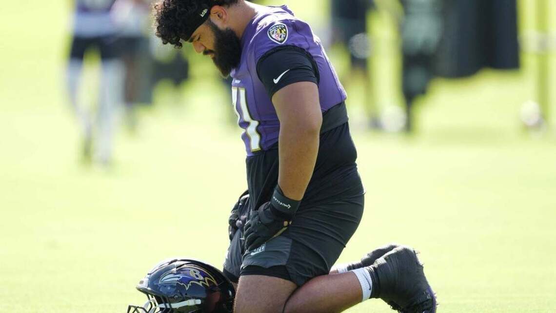 Report: Ravens G Vega Ioane dealing with MCL sprain
