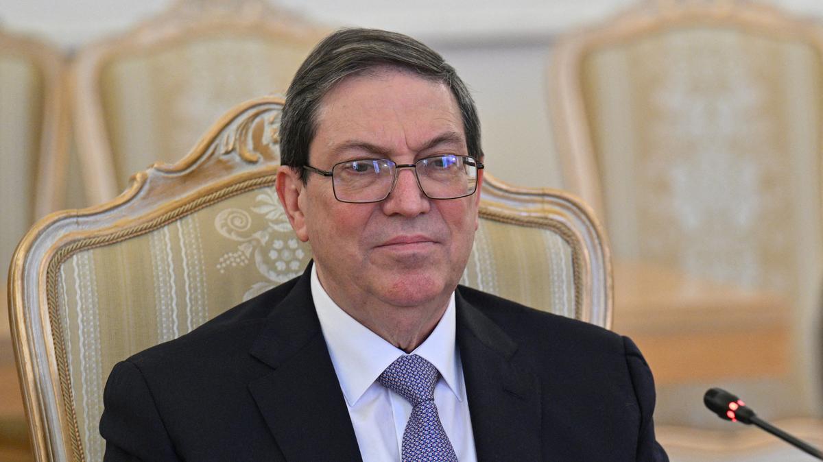 Cuba's Foreign Minister Bruno Rodriguez attends a meeting with Russia's Foreign Minister Sergei Lavrov in Moscow, Russia February 18, 2026. Hector Retamal/Pool via REUTERS
