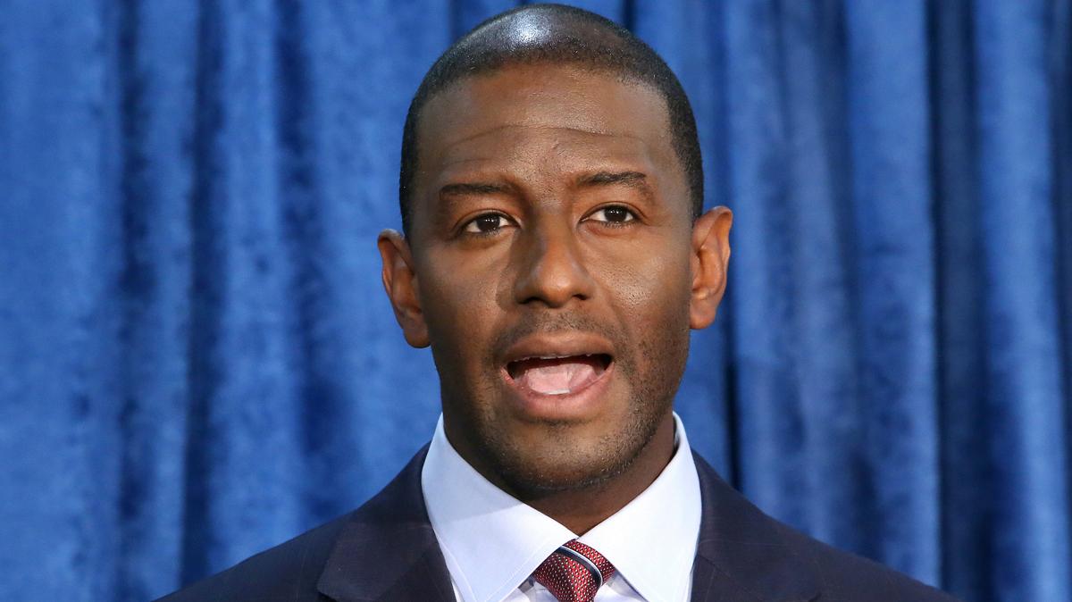El ex alcalde de Tallahassee y candidato demócrata a gobernador de la Florida Andrew Gillum.