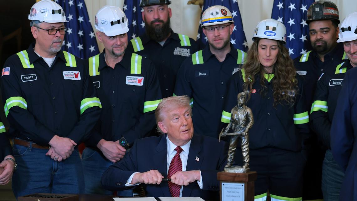 Get more electricity from coal, Trump tells Department of Defense 