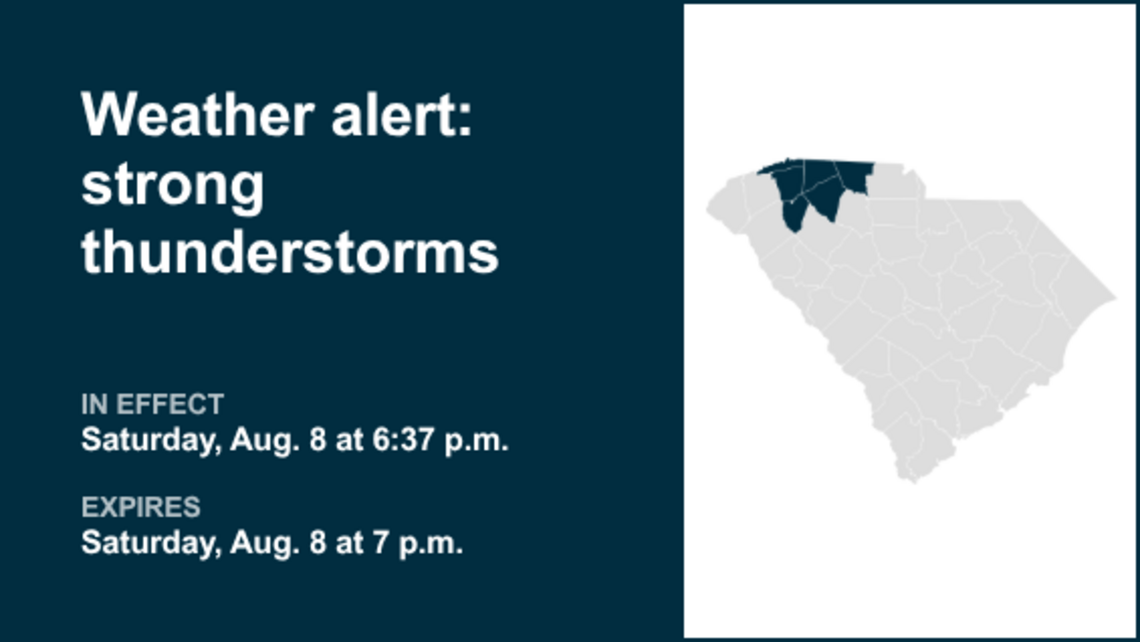 UPDATE: Weather alert in place for Cherokee County Saturday evening, says the NWS 