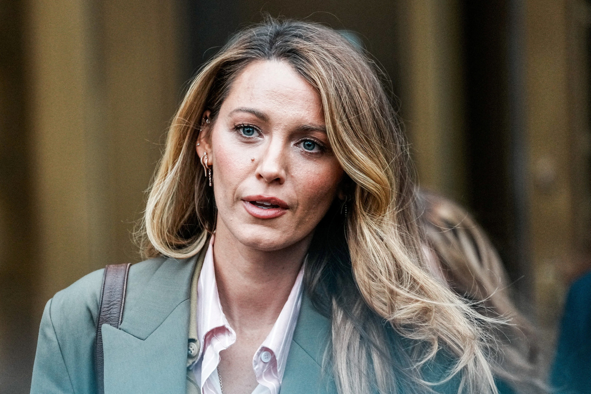 Actor Blake Lively leaves the courthouse after 'settlement conference' at the United States District Court in New York City, U.S., February 11, 2026.  REUTERS/Eduardo Munoz