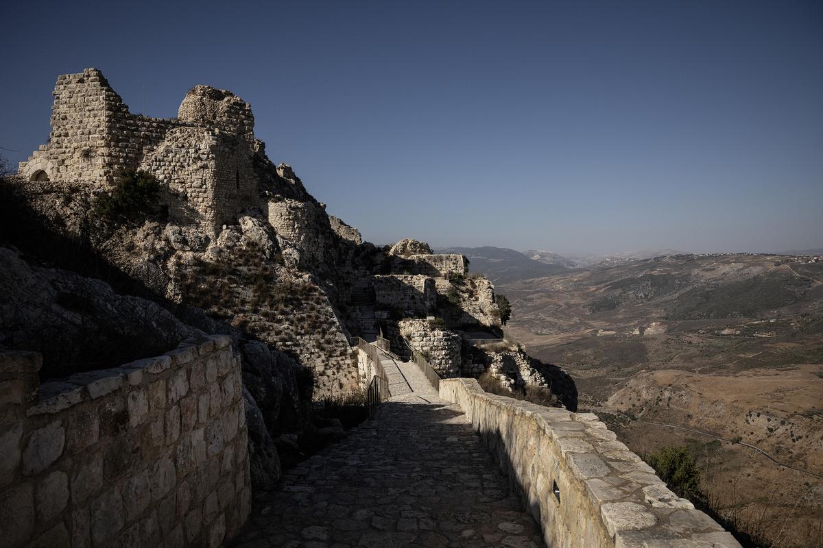 FILE -- A view of the Beaufort Castle fortification atop a cliff above the Litani River in southern Lebanon, on Sept. 20, 2025. The seizure of Beaufort in southern Lebanon called up bitter memories in both countries amid a widening Israeli conflict with Hezbollah that seems far from over. (David Guttenfelder/The New York Times)