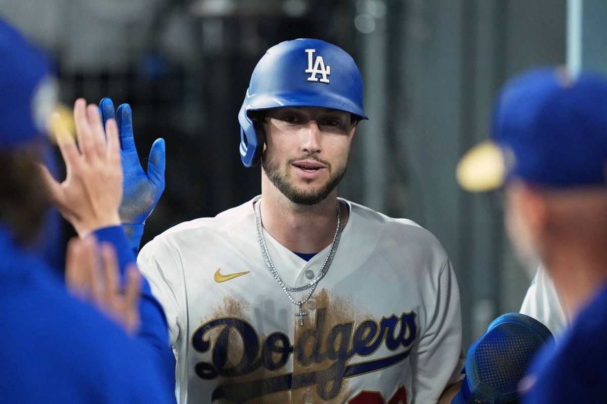  Los Angeles Dodgers outfielder Kyle Tucker (23) © Kirby Lee-Imagn Images