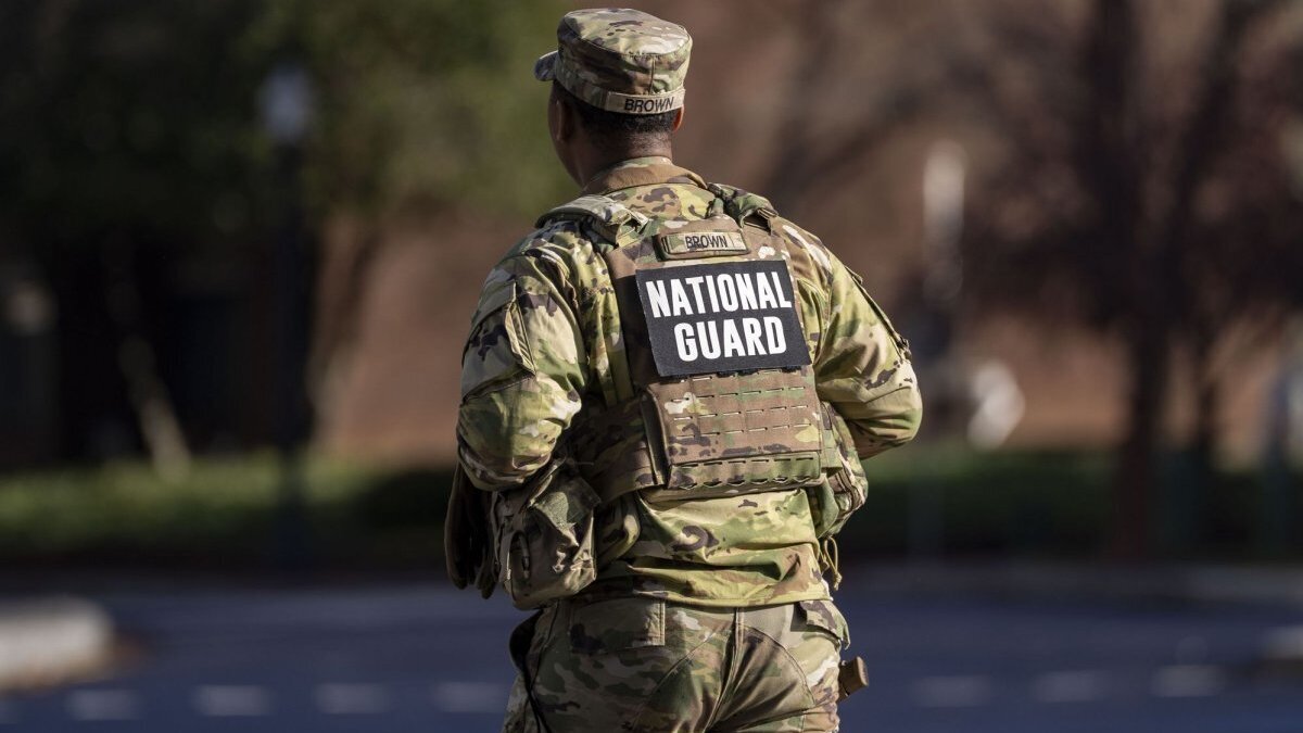 The District of Columbia and ACLU on Friday settled a lawsuit brought by a man who was arrested in September 2025 for protesting the presence of National Guard troops deployed to Washington, D.C., by playing Darth Vader's theme near them. File Photo by Bonnie Cash/UPI