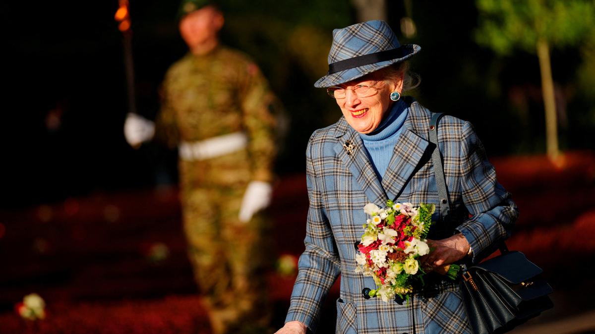 Denmark's former Queen Margrethe arrives at the commemoration of the 80th anniversary of Denmark's liberation at a memorial service at Mindelunden in Ryvangen, Copenhagen, Denmark, May 4, 2025.  Ritzau Scanpix/Ida Marie Odgaard/via REUTERS