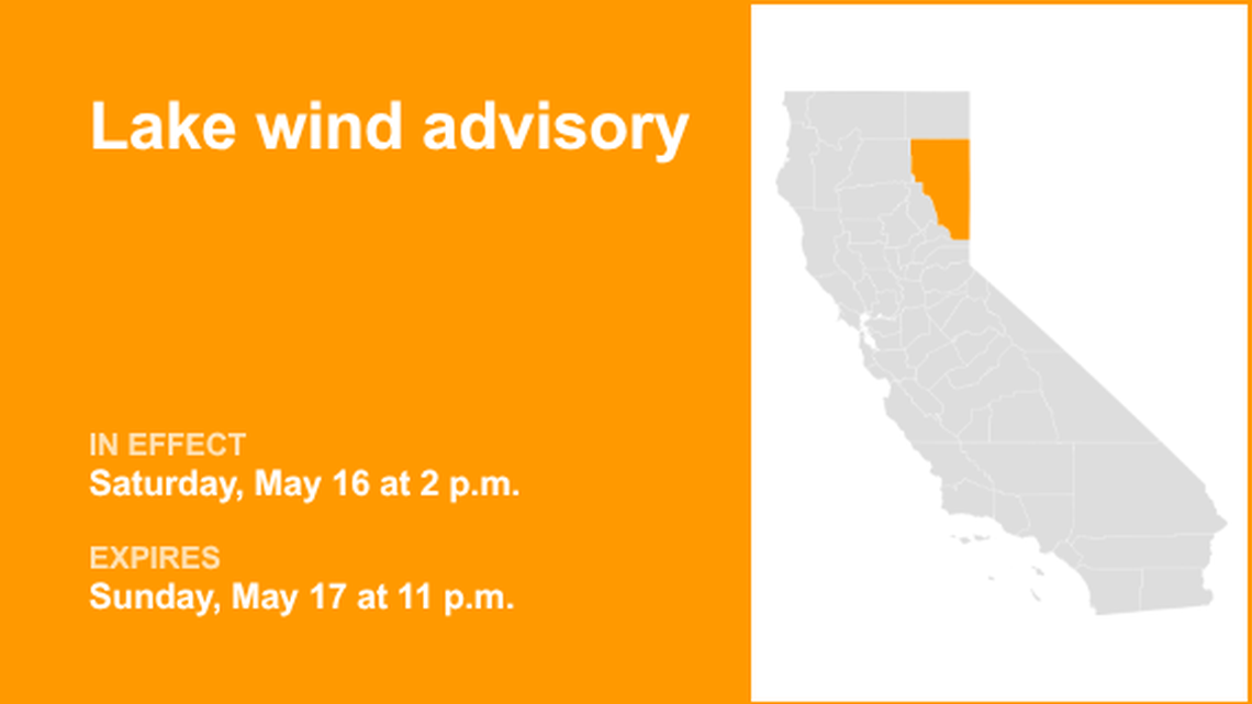Lassen-Eastern Plumas-Eastern Sierra counties under a lake wind advisory 