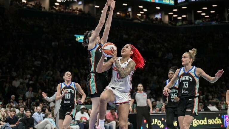 Kiki Iriafen, Mystics rally to end Liberty's 8-game winning streak 