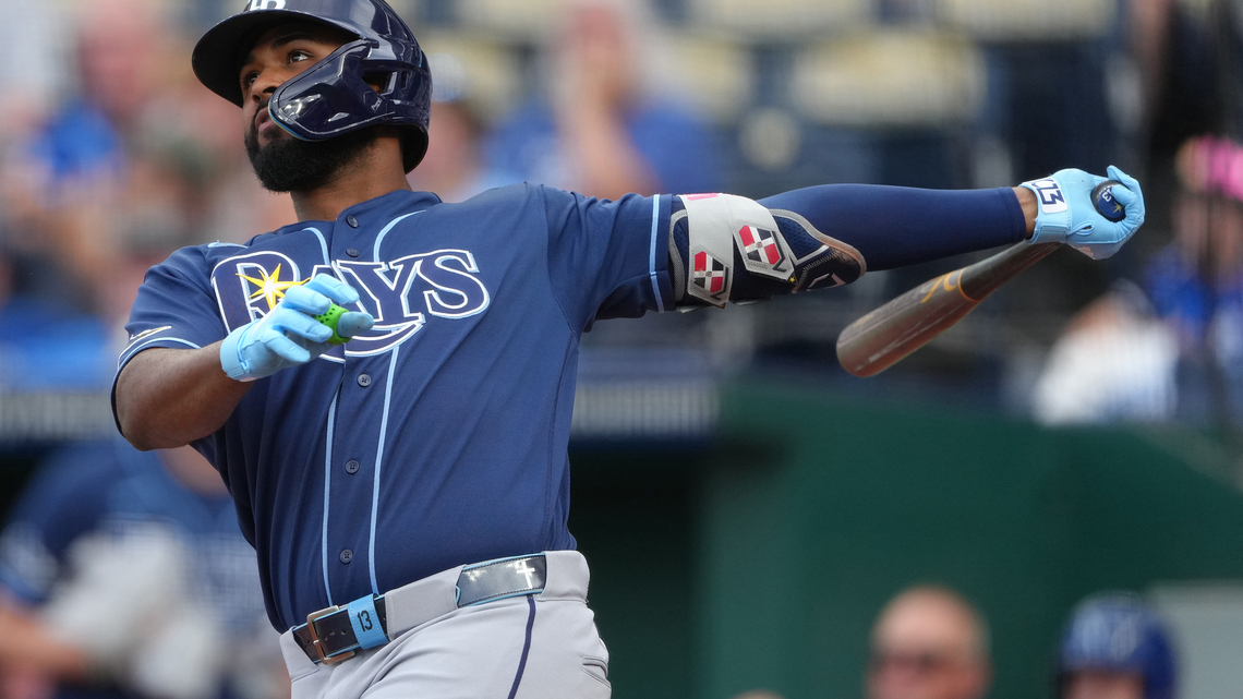 Rays' Junior Caminero homers in 6th straight game in 4-0 win over Royals 