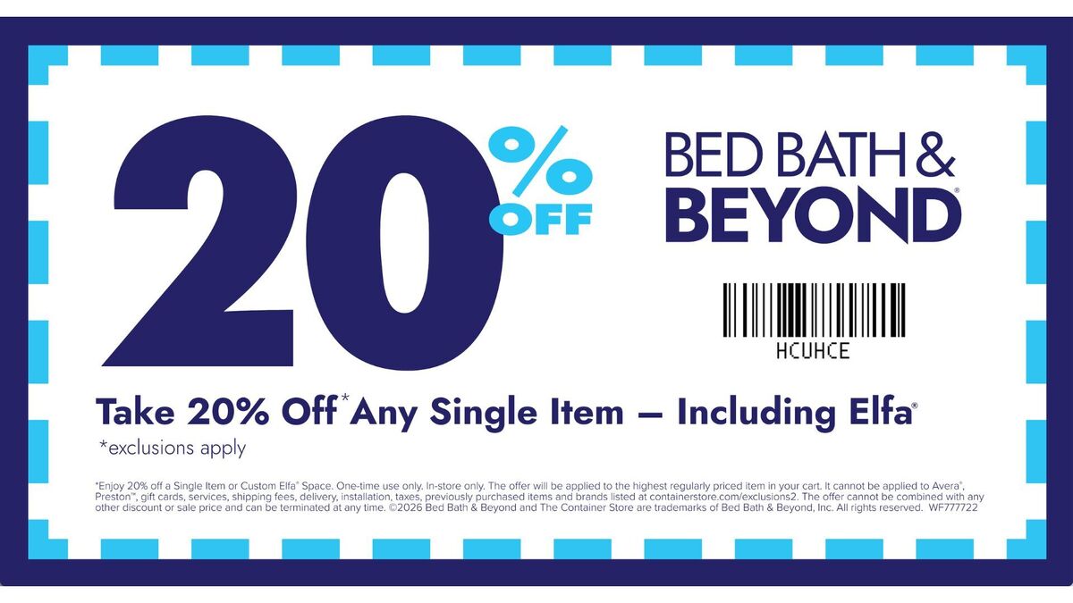 Iconic Bed Bath & Beyond couponCourtesy of Bed Bath and Beyond