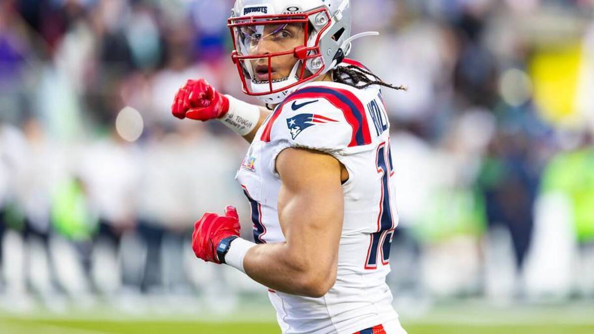  Feb 8, 2026; Santa Clara, CA, USA; New England Patriots wide receiver Mack Hollins (13) against the Seattle Seahawks during Super Bowl LX at Levi's Stadium. Mandatory Credit: Mark J. Rebilas-Imagn Images | IMAGN IMAGES via Reuters Connect 