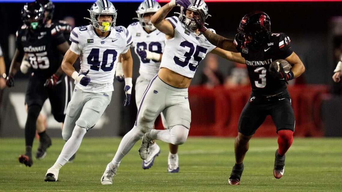Cole Tabb's 3 TDs lift Cincinnati past Kansas State 