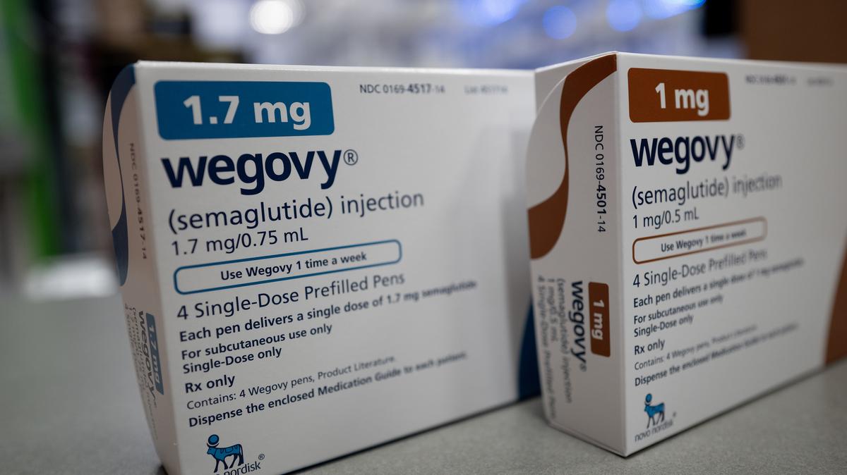 In this photo illustration, the injectable weight-loss medication Wegovy is available at New City Halstead Pharmacy on April 24, 2024, in Chicago.