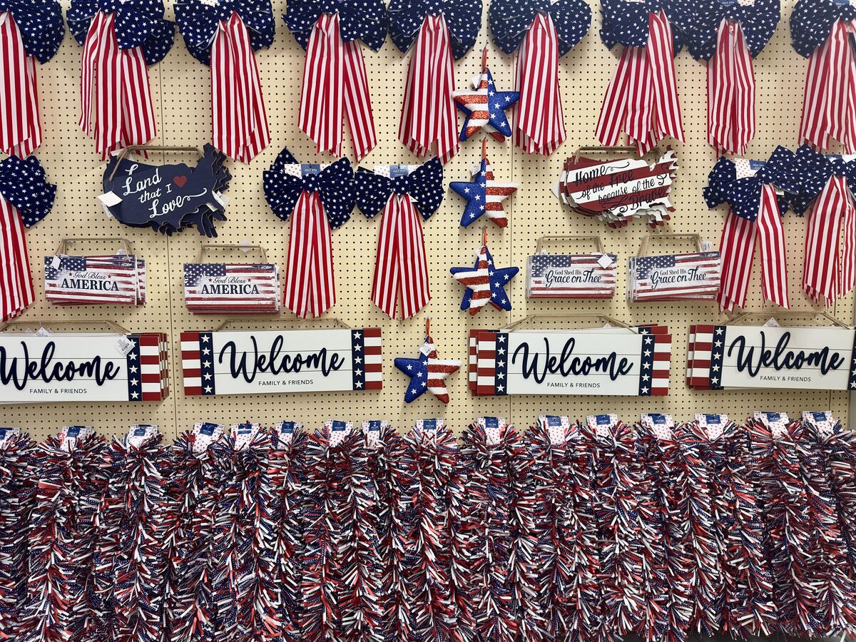 Hobby Lobby patriotic decor on display during the 2025 seasonPlexi Images/GHI/UCG/Universal Images Group via Getty Images