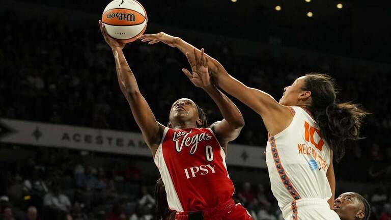 Jackie Young, A'ja Wilson steer Aces to blowout of Sun 
