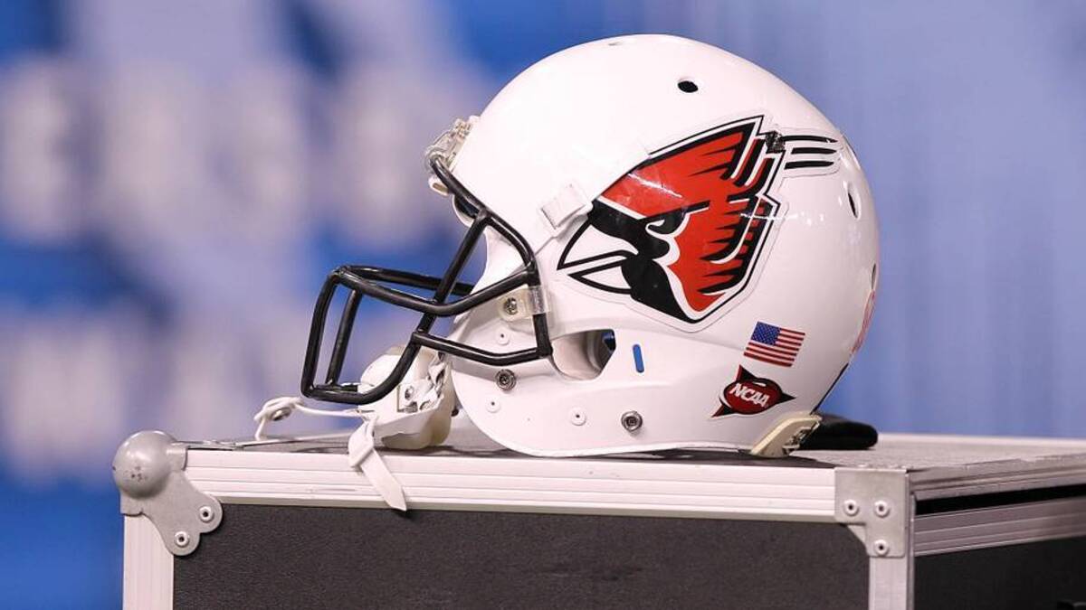  December 21, 2012; St. Petersburg, FL, USA; Ball State Cardinals helmet against the UCF Knights during the second half of the St. Petersburg Beef 'O' Brady's Bowl at Tropicana Field. UCF Knights defeated the Ball State Cardinals 38-17. Mandatory Credit: Kim Klement-USA TODAY Sports | IMAGN IMAGES via Reuters Connect 