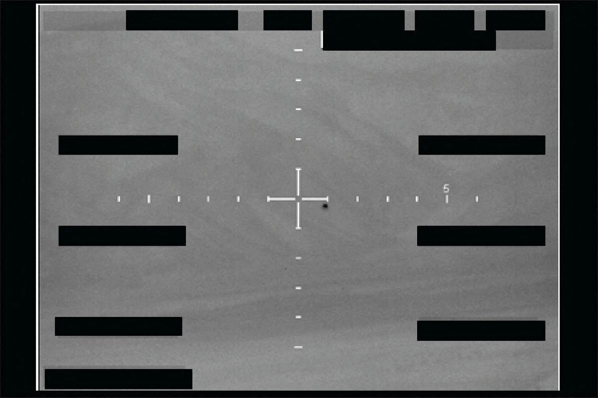 An unidentified object (black dot) captured over the Western United States in December 2025 is seen in this infared still image as part of a series of documents of unidentified aerial phenomenon (UAP) released by the U.S. Defense Department on May 8, 2026. Department of Defense/Handout via REUTERS