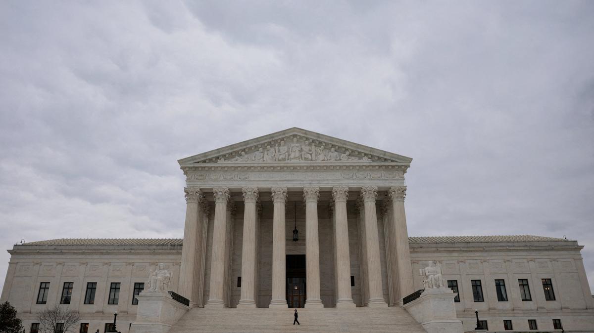 FILE PHOTO: The U.S. Supreme Court as justices are expected to issue orders in pending appeals in Washington, D.C., U.S., March 23, 2026. REUTERS/Evan Vucci/File Photo