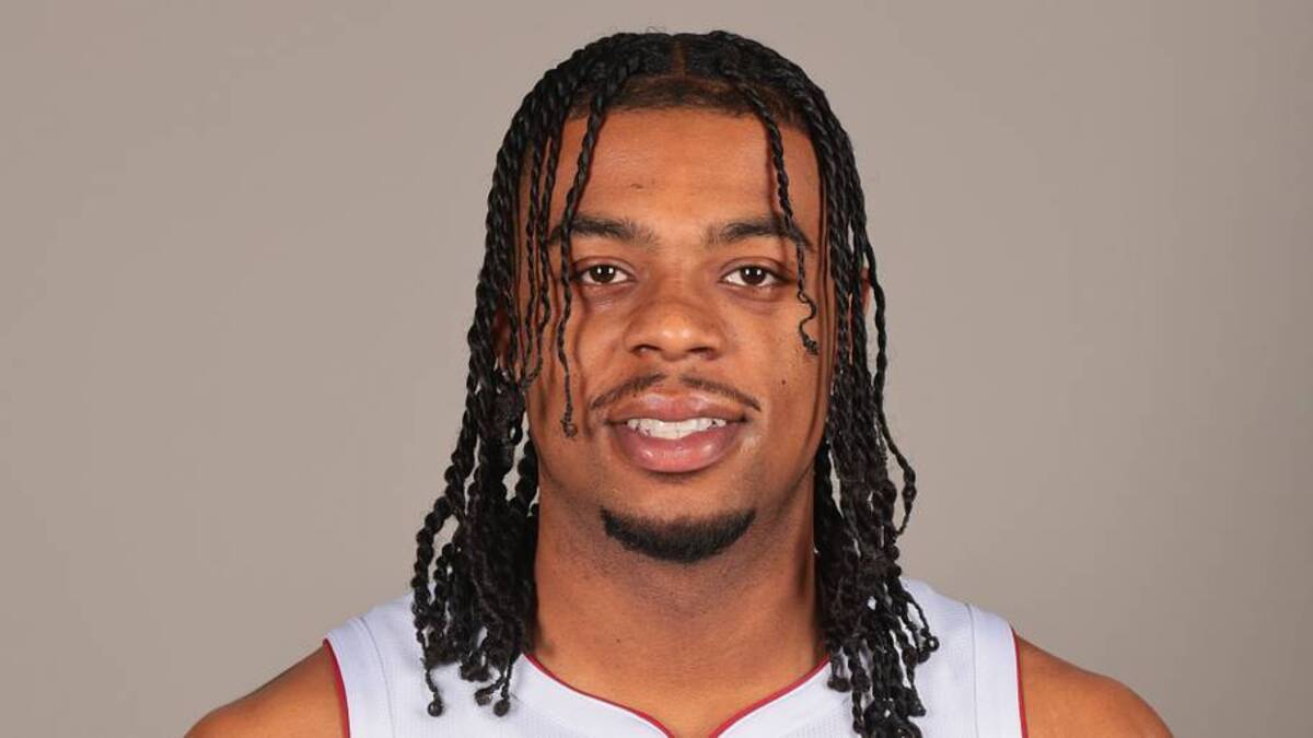  Sep 29, 2025; Miami, FL, USA; Miami Heat guard Trevor Keels poses for a photo during media day at Kaseya Center. Mandatory Credit: Sam Navarro-Imagn Images | IMAGN IMAGES via Reuters Connect 