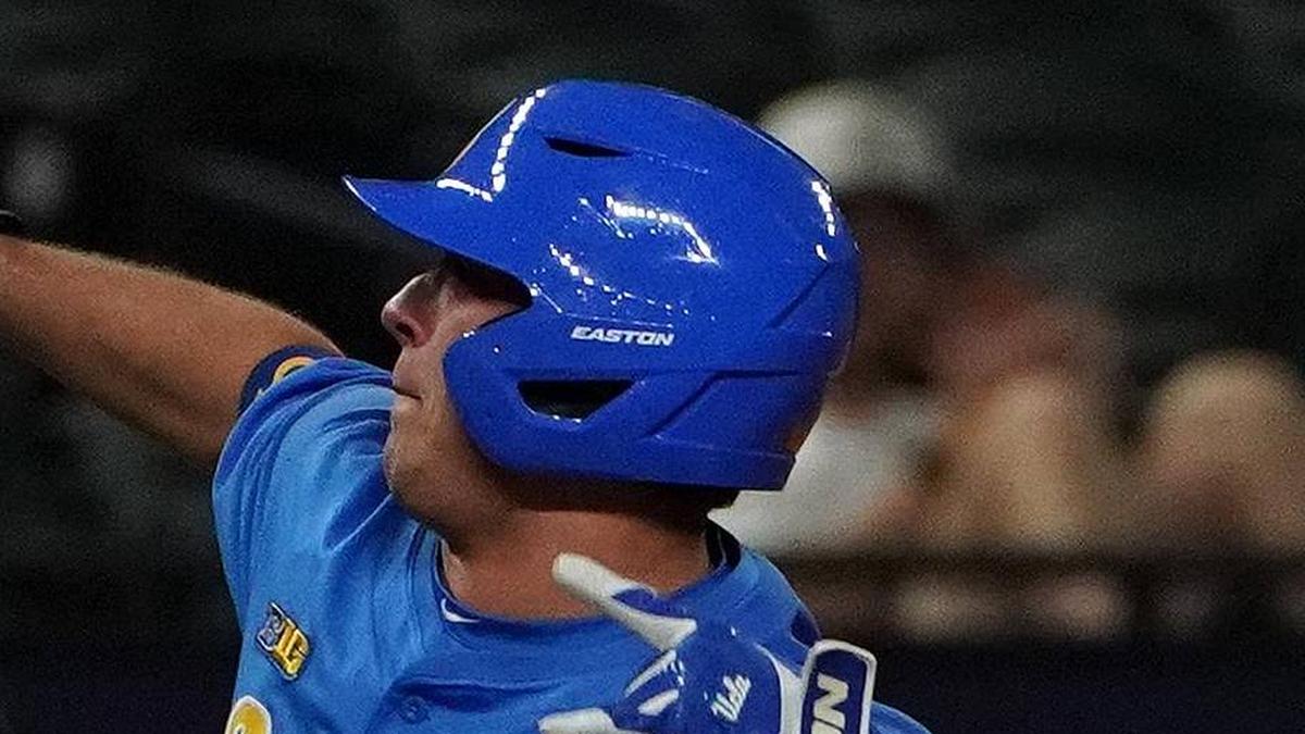  Mar 1, 2026; Arlington, TX, USA; UCLA Bruins against Mississippi State Bulldogs during the Amegy Bank College Baseball Series at Globe Life Field. Mandatory Credit: Dustin Safranek-Imagn Images | Dustin Safranek-Imagn Images 