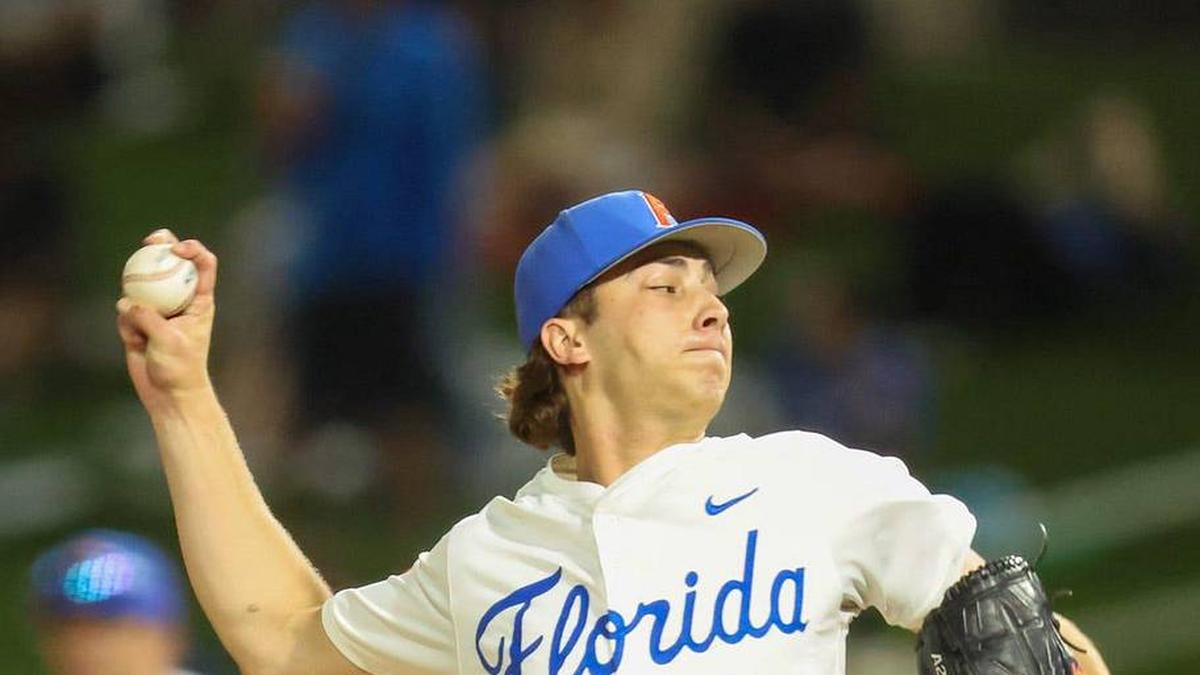  Florida pitcher Jackson Barberi may be the Gators' top bullpen arm. | Alan Youngblood/Gainesville Sun / USA TODAY NETWORK via Imagn Images 