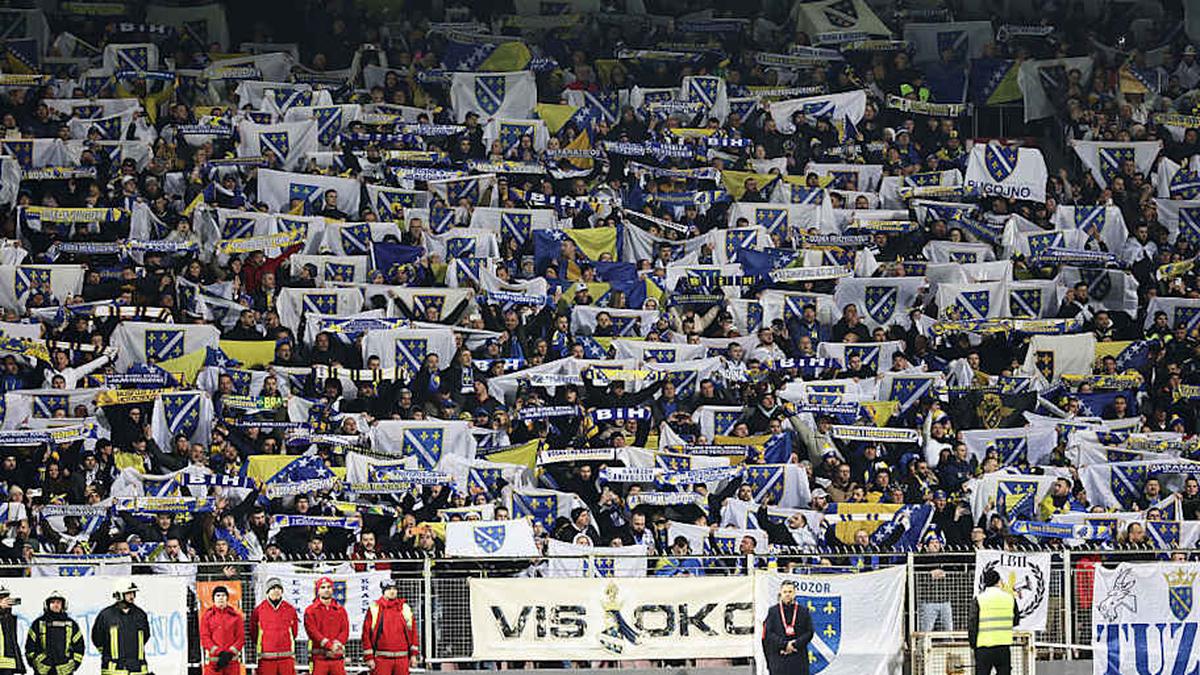  Bosnian support is steeped in national pride. | Srdjan Stevanovic/UEFA/Getty Images 