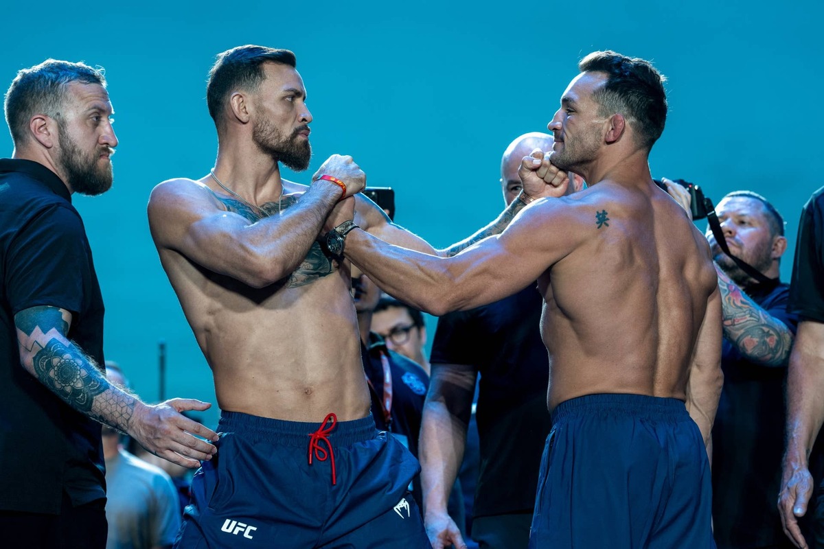  (L-R) Mauricio Ruffy and Michael Chandler Andrew Leyden/Bloomberg via Getty Images