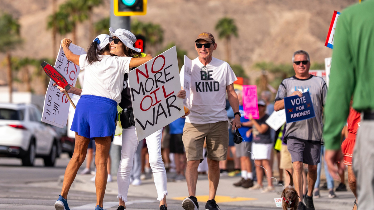 No Kings protesters in Palm Springs see voting as 'only tool' to stop ...