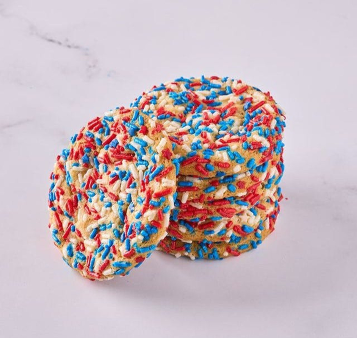 Active-duty military members and veterans can receive a free Stars & Stripes Sprinkle Cookie from Great American Cookies from July 1-4.