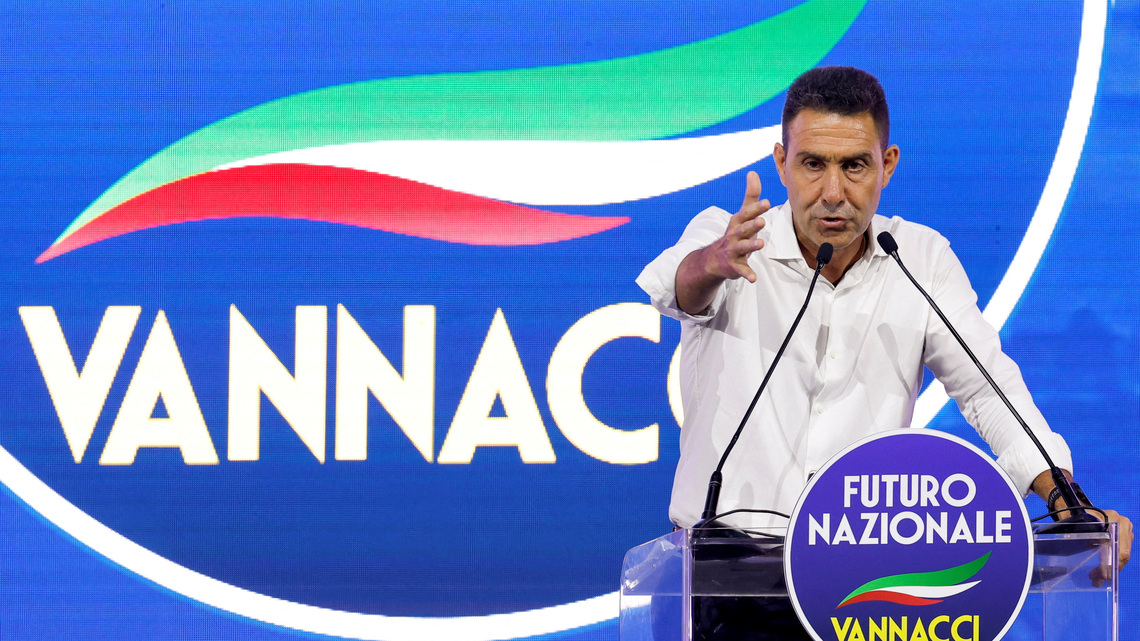 Italy's far-right Vannacci lashes EU in business summit address 