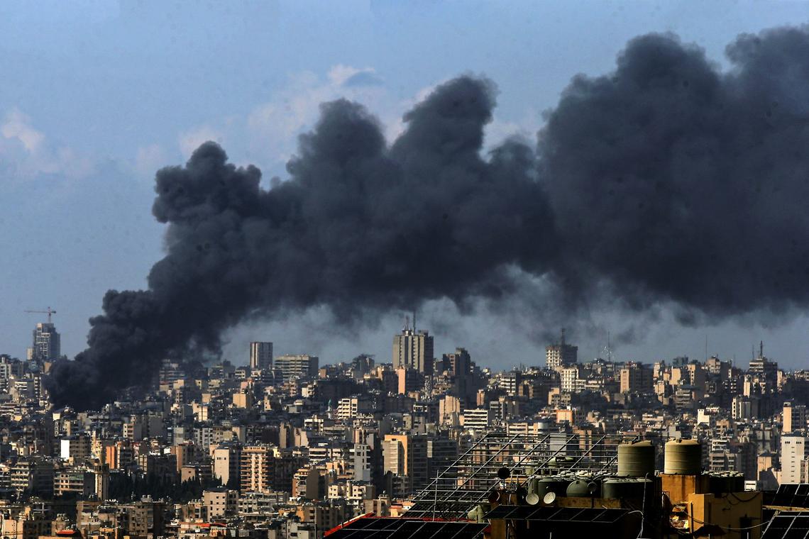  Smoke billows from Beirut's southern suburb, a stronghold of pro-Iranian Hezbollah, after a wave of airstrikes by Israel on April 8, 2026. Marwan Naamani/picture alliance via Getty Images 