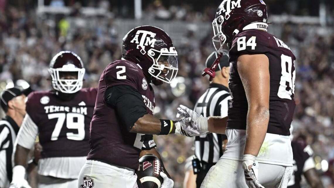 Jamarion Morrow scores 3 TDs in Texas A&M rout of The Citadel 