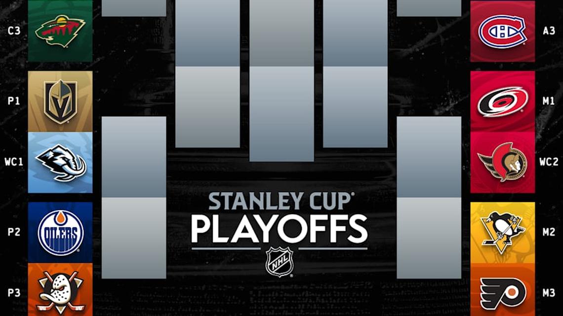  The 2026 NHL Stanley Cup Playoffs bracket. | Via the NHL on social media 