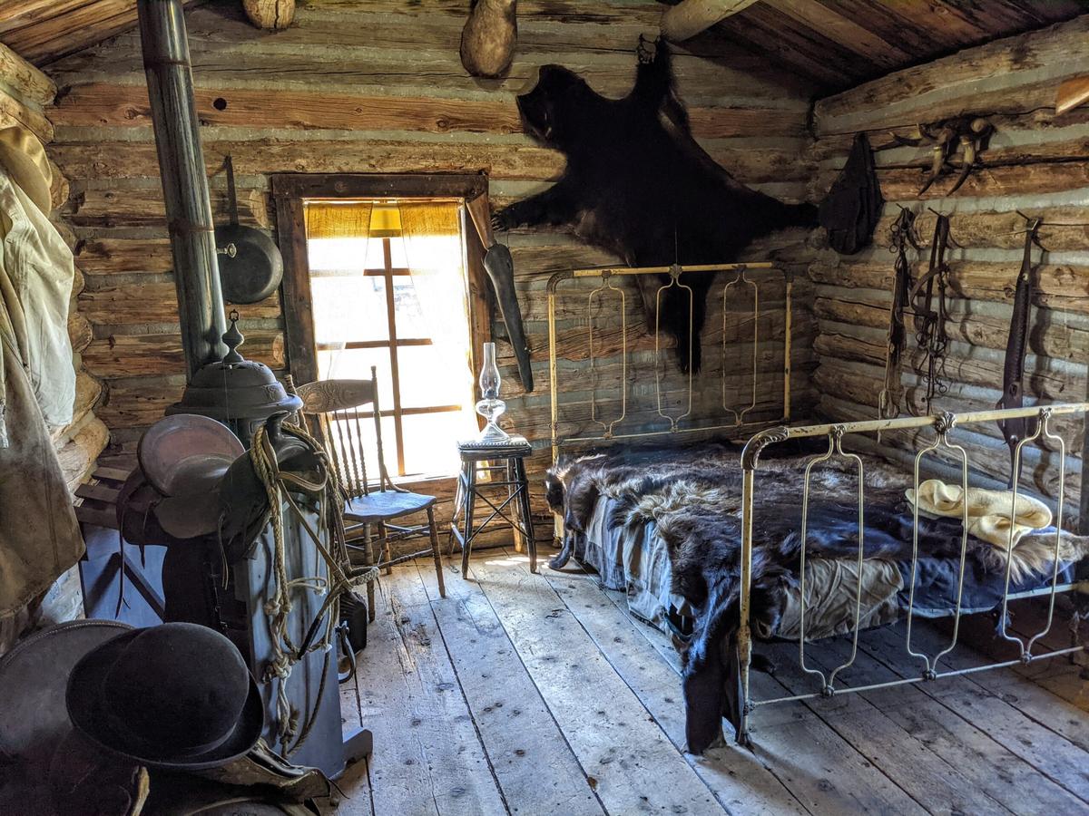  The interior of a cabin used by Butch Cassidy and the Sundance Kid and their Hole in the Wall Gang. Photo credit: Cindy Richards 