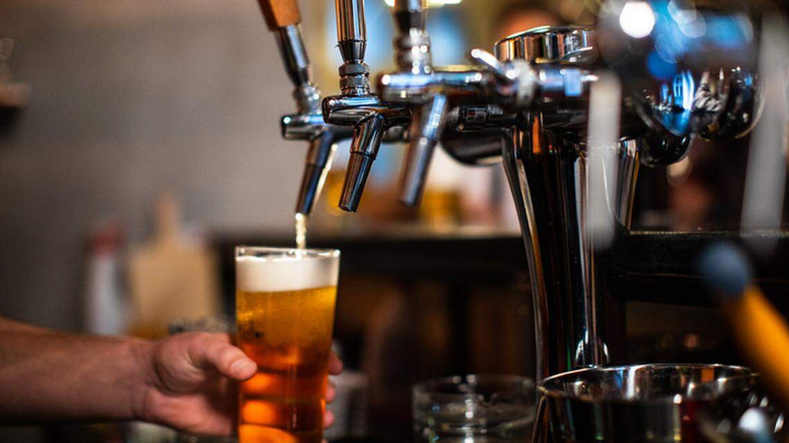 A woman charged with public intoxication is accused of leaving her 9-month-old at a bar with people she met earlier that day, Alabama police say.