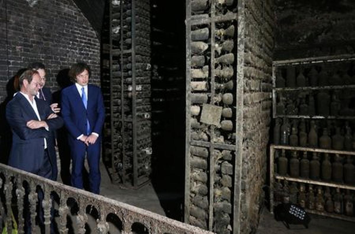 Georgia's Prime Minister Irakli Kobakhidze attends the opening ceremony of a wine cellar housing a collection of rarities from the 19th and 20th centuries, once owned by Soviet leader Joseph Stalin, in Tbilisi, Georgia May 28, 2026. REUTERS/Irakli Gedenidze