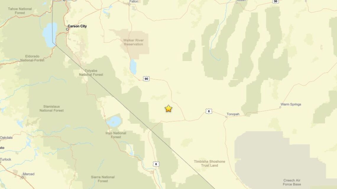 Update: Earthquake shakes region close to Mina, NV on Oct. 17 - 3.0 magnitude detected 