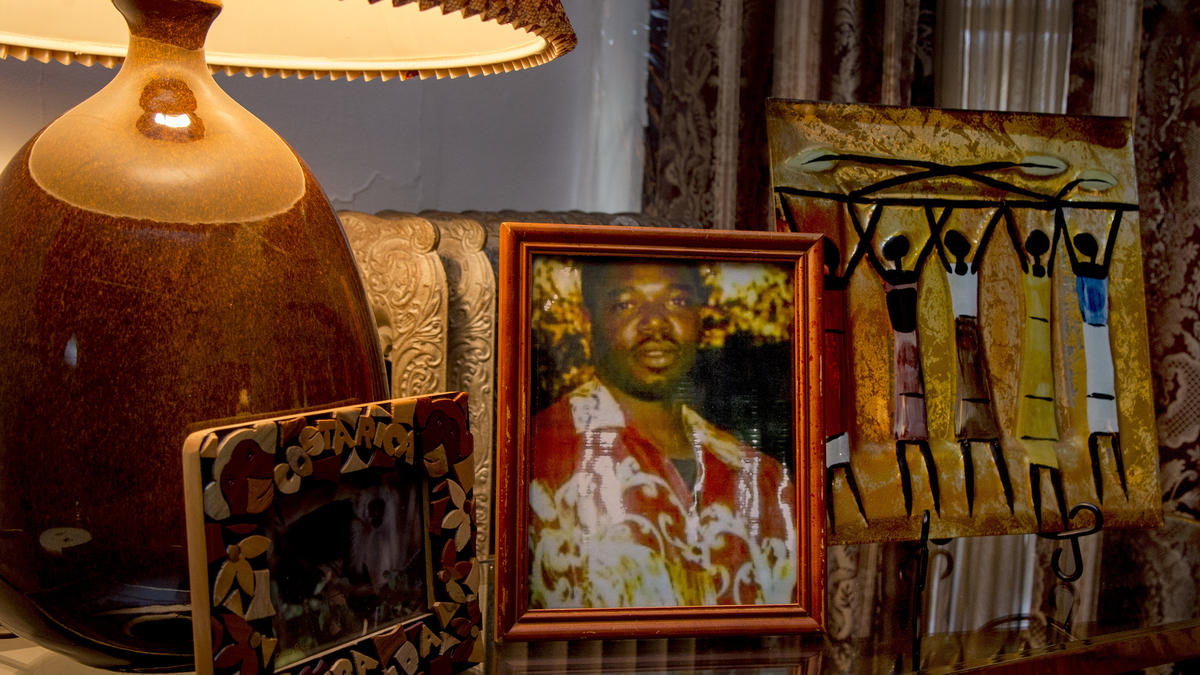 A photo of Robert Crawford in the home of his sister Suzette Crawford March 27, 2019. Robert was shot to death in Philadelphia in December 2003. His killer, Lavar Brown, is on death row. (Tom Gralish/The Philadelphia Inquirer/TNS)