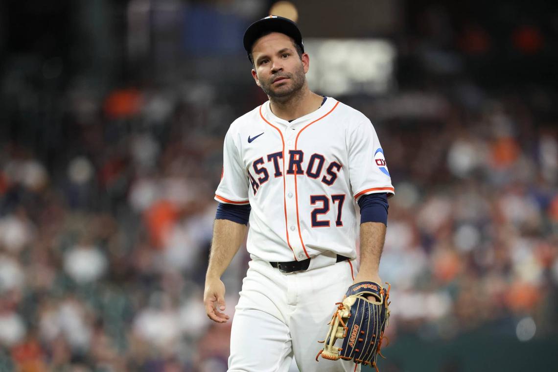  Houston Astros left fielder Jose Altuve Troy Taormina-Imagn Images