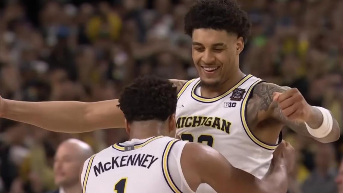 Michigan muscles past UConn for second NCAA men's basketball crown 