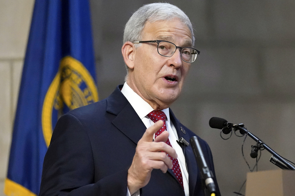  Nebraska Secretary of State Bob Evnen holds a news conference in Lincoln, Nebraska, on November 4, 2020, to discuss the results of the 2020 election. (AP Photo/Nati Harnik, File) 