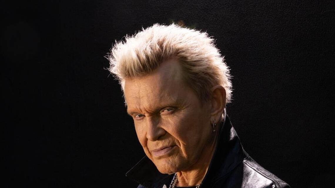 Los Angeles, CA - April 09: Rock star Billy Idol at his home in Los Angeles, CA, on Wednesday, April 8 2026. (Robert Gauthier/Los Angeles Times)