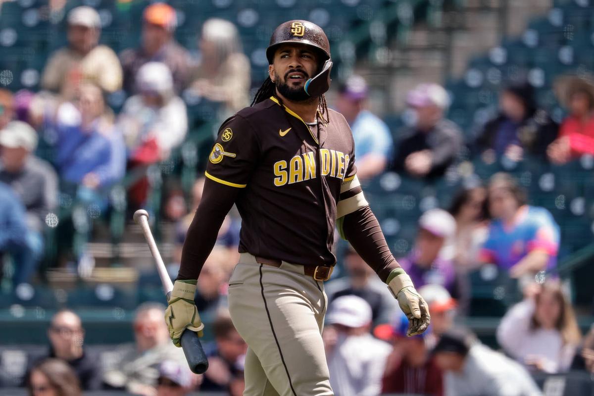  Fernando Tatis Jr. experiencing alarming power drought drastically lowers elite fantasy ceiling despite steady stolen base production. © Isaiah J. Downing-Imagn Images