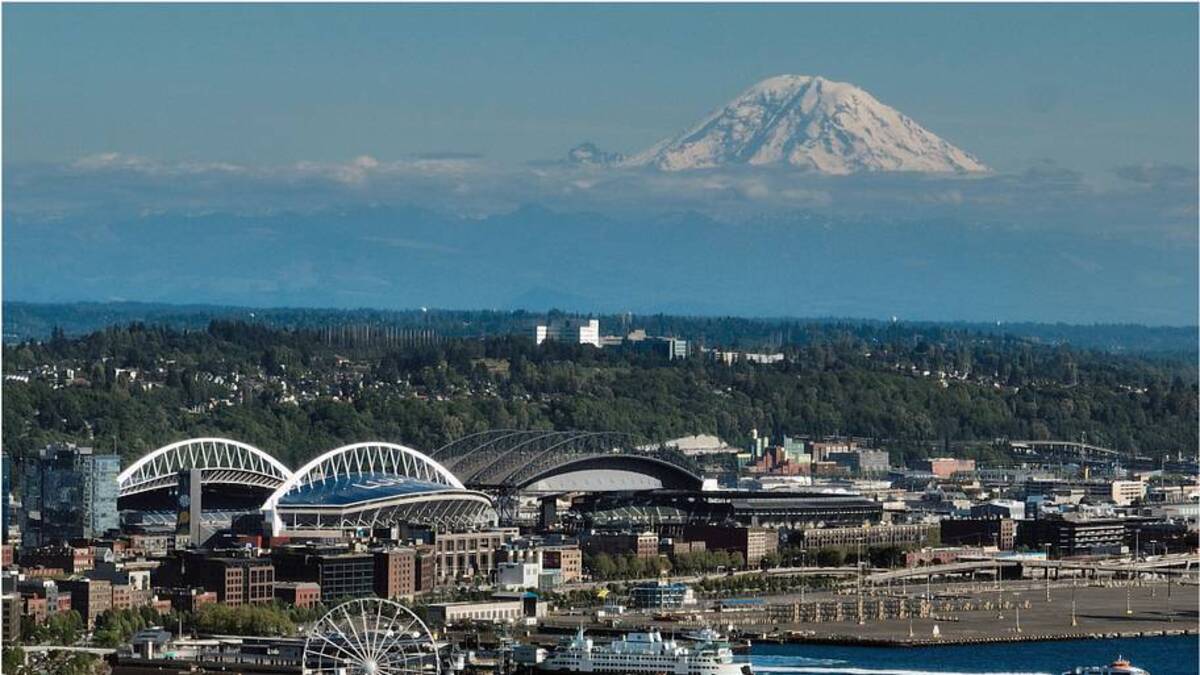  Seattle's World Cup stadium is near downtown, surrounded by entertainment options and is on the shores of the Pacific Ocean. | Steph Chambers/Getty Images 