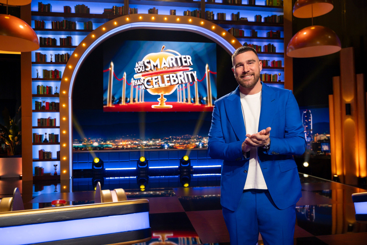 Travis Kelce is the game show host of "Are You Smarter Than a Celebrity?" on Prime Video.